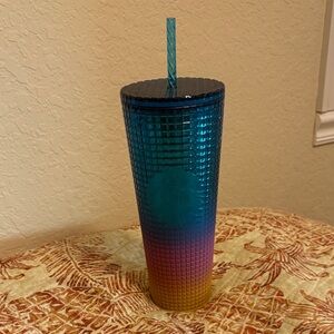 Starbucks Blue and Pink Gradient Tumbler